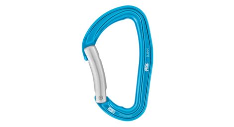 Mousqueton petzl djinn courbe bleu