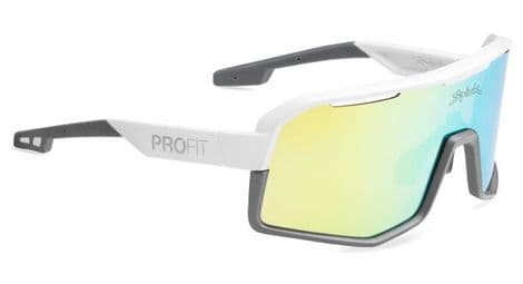 Spiuk profit v3 gafas de sol unisex blanco/gris - lentes amarillas