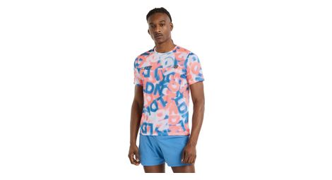 Maillot manches courtes new balance london edition printed athletics blanc/rouge/bleu homme