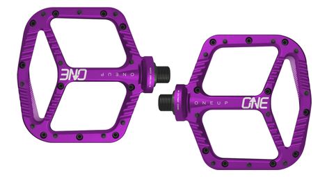 Oneup aluminium pedalpaar violett