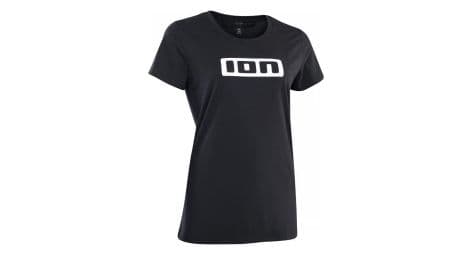 Camiseta de mujer ion bike logo ss dr negra