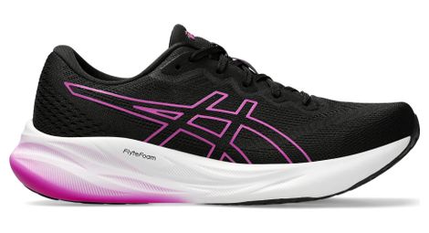 Chaussures running asics gel-pulse 15 noir/rose femme