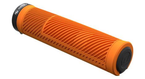 Paire de grips syncros xc lock-on orange acide