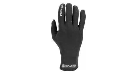 Par de guantes castelli perfetto para mujer negro m