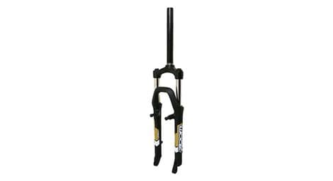 Fourche vtt 26   zoom 565mlo a ressort noir reglable deb. 80mm pivot lisse 240mm 11-8-28,6 exterieur compatible v-brake-disc