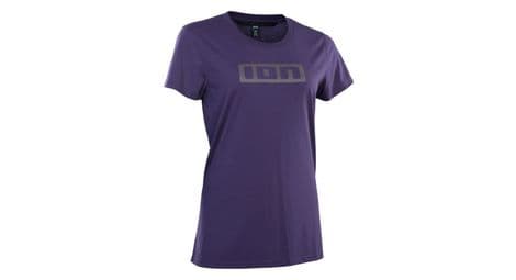 T shirt femme ion bike logo ss dr violet