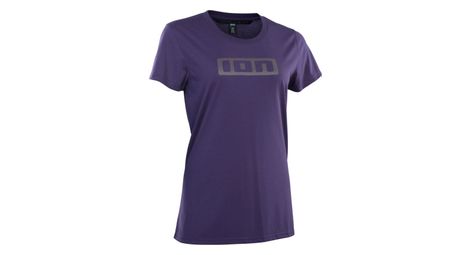 T shirt femme ion bike logo ss dr violet