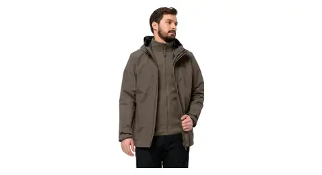 Chaqueta 3 en1 jack wolfskin altenberg gris