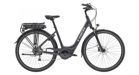 velo de ville electrique trek verve 1 lowstep shimano altus 8v noir 300wh 2023