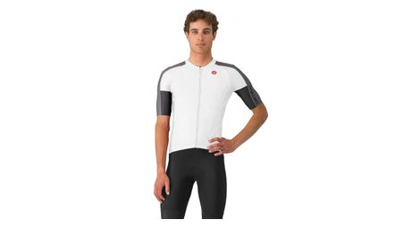 Maillot de manga corta entrata 6 hombre blanco negro