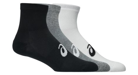 Calcetines Asics AEG Quarter Negro/Gris/Blanco (3 pares)