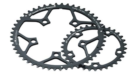 Stronglight plateau exterieur campagnolo compact 110mm ct2 52 dents 10v noir
