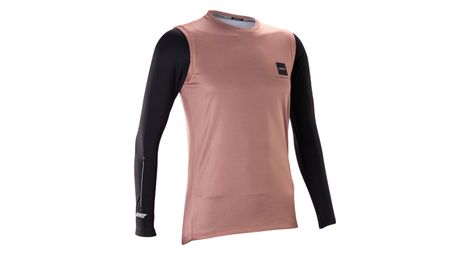 Maillot Leatt Gravity 2.0 de manga larga rosa para mujer