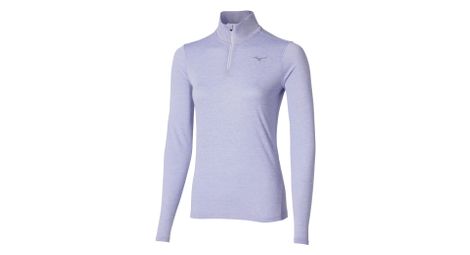Haut 1/2 Zip Mizuno Core Impulse Bleu Femme