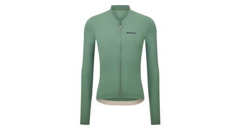 Santini sensation unisex long sleeve jersey green