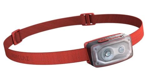 Lampe frontale forclaz bivouac 500 usb-100lm red rouge