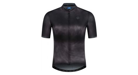Maillot Manches Courtes Velo Rogelli Tie Dye - Homme - Noir/Gris