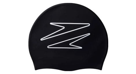 Bonnet de bain speedo printed silicone noir/blanc