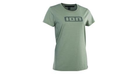 T shirt femme ion bike logo ss dr vert