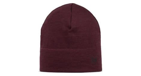 Bonnet buff merino lightweight beanie solid bordeaux