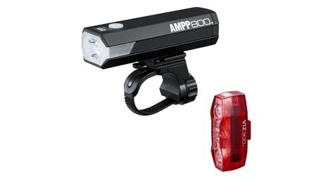 Paire d eclairages cateye ampp800 viz300 noir