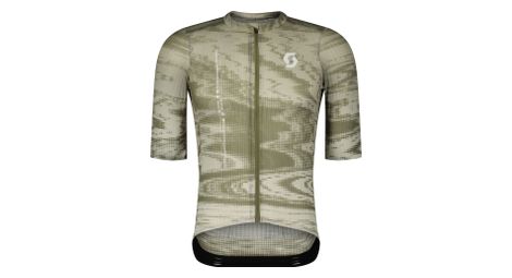 Camiseta scott ultd. sl maillot de manga cortapara hombre blanco/verde