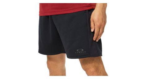Pantalones cortos de entrenamiento oakley fleece negro