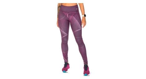 Mizuno active printed long tights pink women