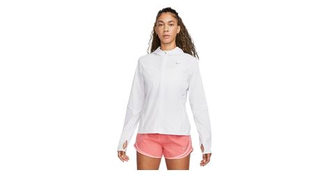 Chaqueta cortavientos nike dri-fit swift uv mujer blanca