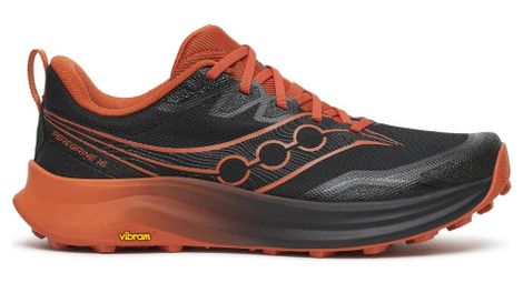 Scarpe da trail Saucony Peregrine 16 Nero/Arancione Uomo