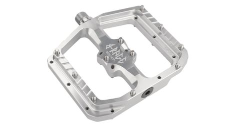 Burgtec Penthouse Flat MK5 B-Rage Edition Pedals - Rhodium Silver / Silber
