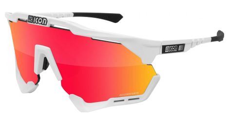 Scicon Sports Aeroshade XL Lunettes De Soleil De Performance Sportive (Scnpp Multimorror Rouge/Luminosité Blanche)