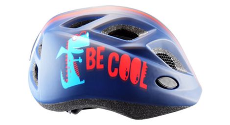 Casque + bidon enfant polisport s junior be cool bleu mat in mold avec reglage occipital 5