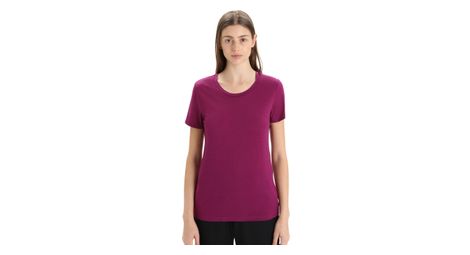 T shirt manches courtes femme merinos icebreaker tech lite ii violet