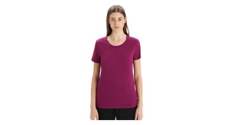 Damen kurzarm t-shirt merino icebreaker tech lite ii violett xs