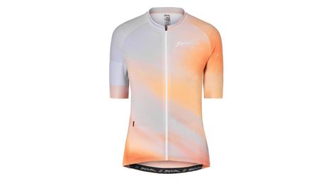 Maillot de manga corta para mujer spiuk top ten gris/naranja