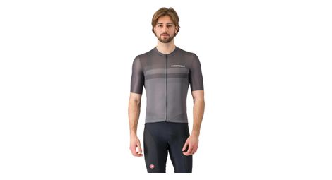 Maillot de manga corta castelli simbolo hombre gris negro