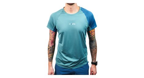 T-Shirt Manches Courtes Oxsitis X-Train Vert/Bleu Homme