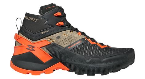 Chaussures d'Approche Garmont 9.81 Onyx Mid Gore-Tex Noir/Orange Homme