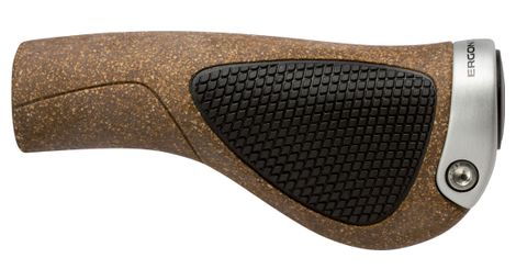 Paire de poignées ergon gp1 biokork regular marron liège