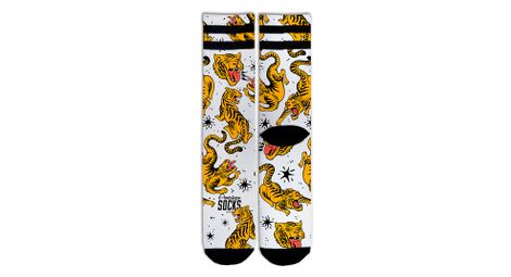 Tiger king - chaussettes graphiques techniques coolmax - cyclisme, running et sport