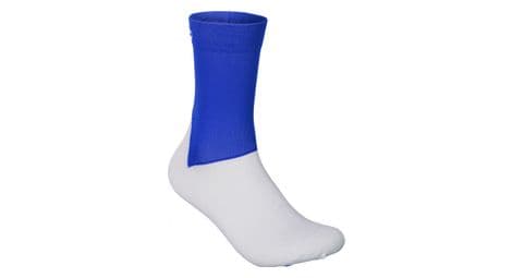 Paire de chaussettes poc essential road bleu light azurite blanc hydrogen