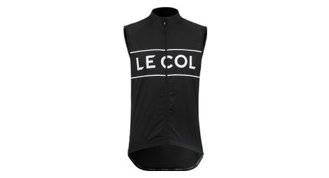 Veste sans manches le col logo sport noir
