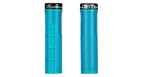 Paire de grips deity knuckleduster 132 mm turquoise