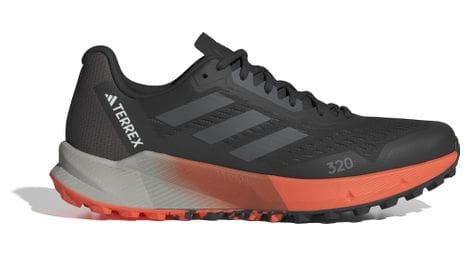 Adidas terrex agravic flow 2.0 black red men's trail shoes 43.1/3