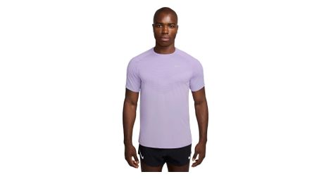 Maillot de manga corta nike dri-fit adv stride malva, hombre
