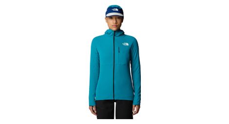 The north face chaqueta con capucha forro polar summit seriesazul mujer