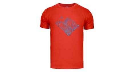 T-shirt de randonnée alpinus skilbrum rouge - homme