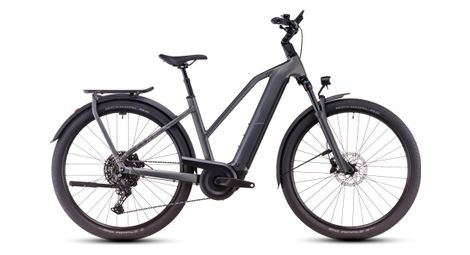 Cube kathmandu hybrid pro 800 trapezio bicicletta ibrida elettrica shimano cues 11s 800 wh 700 mm slab grey 2025