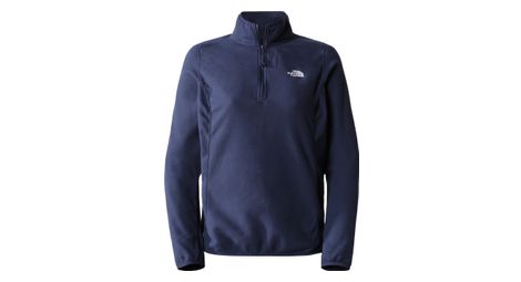 Polaire the north face 100 glacier 1 4 zp femme bleu